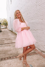 Load image into Gallery viewer, Celebration Organza Babydoll Dress - Pink
