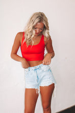 Load image into Gallery viewer, Crimson Cropped Tank - Red
