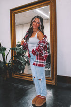 Load image into Gallery viewer, Georgia Plaid Flannel Jacket - Red
