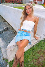 Load image into Gallery viewer, Adeline Crochet Knit Tube Top - White

