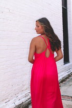 Load image into Gallery viewer, Luna Open Back Maxi Dress - Magenta
