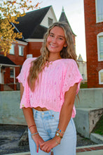 Load image into Gallery viewer, Haven Crochet Sweater Vest - Pink
