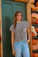 Load image into Gallery viewer, Maple Short Sleeve Sweater - Mocha
