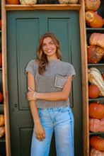 Load image into Gallery viewer, Maple Short Sleeve Sweater - Mocha
