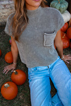 Load image into Gallery viewer, Maple Short Sleeve Sweater - Mocha
