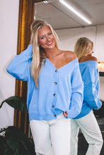 Load image into Gallery viewer, Summit Oversized Cardigan - Blue
