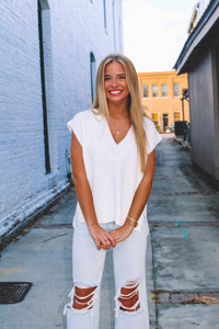 Vancouver Knit Sweater Vest - Ivory