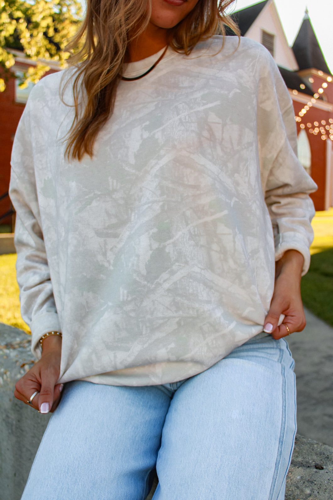 Oakley Camo Sweatshirt - Beige