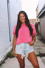 Load image into Gallery viewer, Ryann Oversized Acid Tee - Pink
