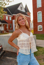 Load image into Gallery viewer, Most Loved Tie Sheer Satin Top - Cream
