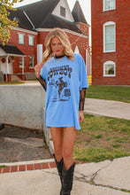 Load image into Gallery viewer, The Cowboy Oversize Graphic Tee - Cobalt Blue
