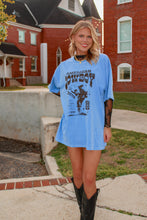 Load image into Gallery viewer, The Cowboy Oversize Graphic Tee - Cobalt Blue
