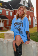 Load image into Gallery viewer, The Cowboy Oversize Graphic Tee - Cobalt Blue
