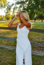 Load image into Gallery viewer, Matrimony Lace Ruffle Maxi Dress - White
