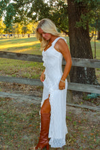 Load image into Gallery viewer, Matrimony Lace Ruffle Maxi Dress - White
