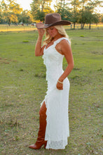 Load image into Gallery viewer, Matrimony Lace Ruffle Maxi Dress - White
