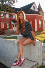 Load image into Gallery viewer, Livingston Stripe Shorts Set - Black
