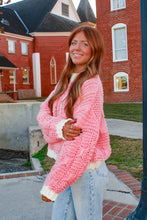 Load image into Gallery viewer, Festive Woven Knit Sweater - Pink
