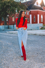 Load image into Gallery viewer, Dillon Middle Slit Denim Maxi Skirt
