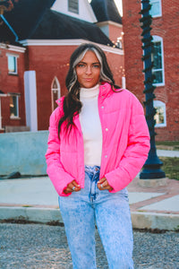 Blizzard Puffer Jacket - Hot Pink