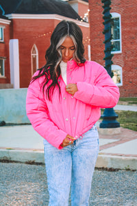 Blizzard Puffer Jacket - Hot Pink