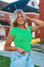 Load image into Gallery viewer, Lucky Me Ribbed Baby Tee - Green
