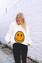 Load image into Gallery viewer, Smiley Oversized Sweater - White
