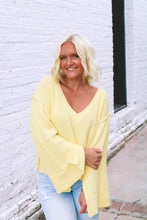 Load image into Gallery viewer, My Sunshine Wide Sleeve Sweater - Baby Yellow
