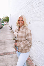 Load image into Gallery viewer, Chestnut Plaid Jacket - Tan
