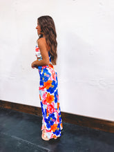 Load image into Gallery viewer, Lilo Floral Satin Maxi Dress
