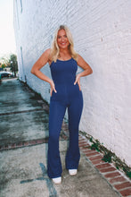 Load image into Gallery viewer, Simone Flare Leggings Jumpsuit - Patriot
