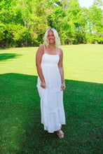 Load image into Gallery viewer, Tulip Ruffle Maxi Dress - White
