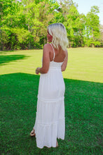 Load image into Gallery viewer, Tulip Ruffle Maxi Dress - White
