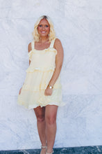 Load image into Gallery viewer, Lemon Babydoll Ruffle Dress - Yellow
