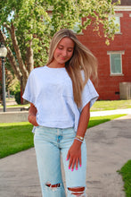 Load image into Gallery viewer, Campus Oversize Boxy Tee - Gray

