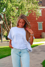 Load image into Gallery viewer, Campus Oversize Boxy Tee - Gray
