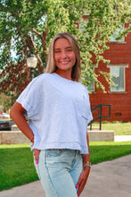 Load image into Gallery viewer, Campus Oversize Boxy Tee - Gray
