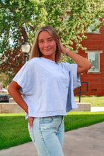 Load image into Gallery viewer, Campus Oversize Boxy Tee - Gray
