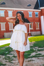 Load image into Gallery viewer, Italia Ruffle Dress - Cream
