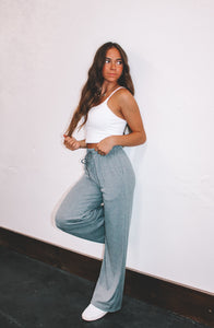 Landis Wide Leg Sweatpants - Grey