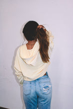 Load image into Gallery viewer, Comfort Zone Crop Hoodie - Pale Yellow
