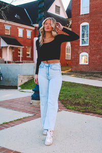 Malibu High Waist Straight Jeans