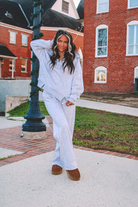 Hampton High Waist Sweatpants - Heather Gray