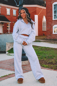 Hampton High Waist Sweatpants - Heather Gray