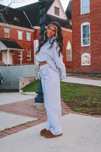 Hampton High Waist Sweatpants - Heather Gray