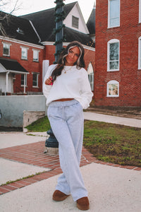 Hampton High Waist Sweatpants - Heather Gray