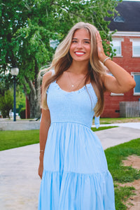 Cadbury Maxi Dress - Blue