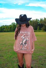 Load image into Gallery viewer, Rodeo Cowboy Oversize Tee - Rust
