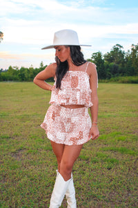 Jackson Ruffle Two Piece Short Set