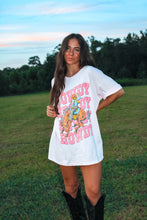 Load image into Gallery viewer, Howdy Cowboy Oversize Tee - Pink
